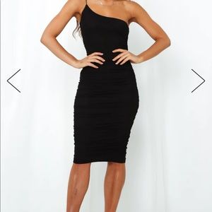 Hello Molly ALL FOR THE BEST MIDI DRESS BLACK